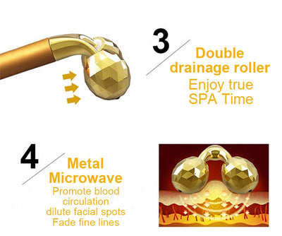 24k Gold Electric Facial Roller